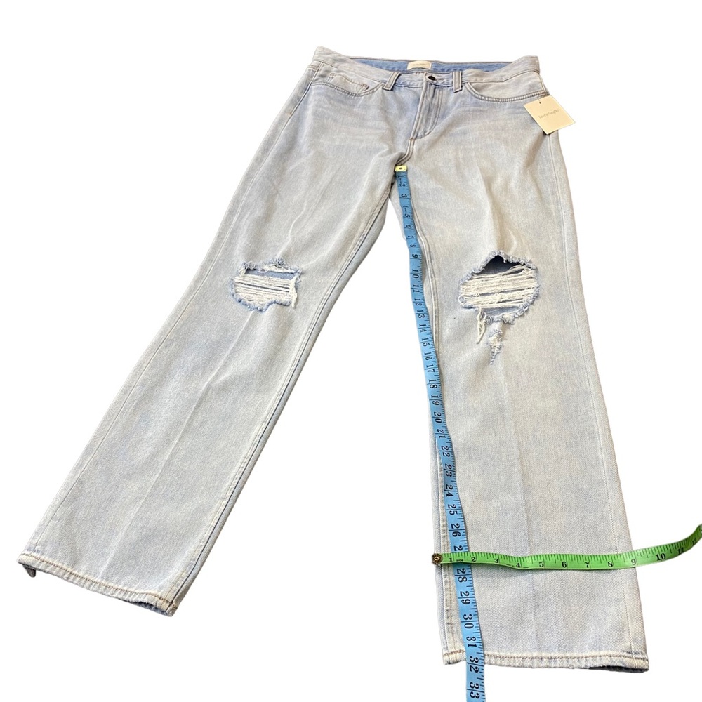 Favorite Daughter Jeans Women The Tommy Boyfriend Mid Rise Distress Size 31 New - Picture 12 of 14